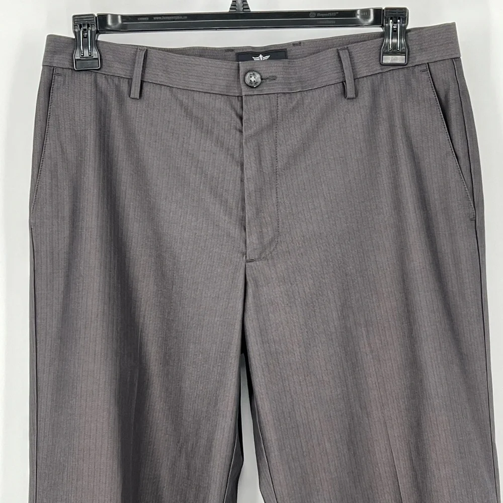 DOCKERS SIGNATURE KHAKI STRAIGHT FIT D/2 GREY PANTS‎ NWOT